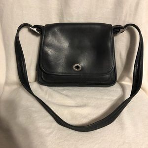 Vintage coach black leather purse